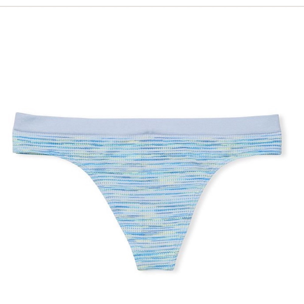 Victoria Secret heathered pale blue thong